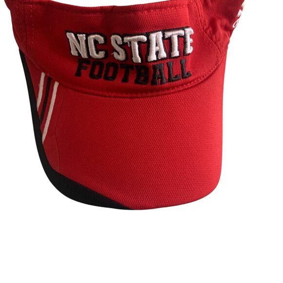 Adidas NC State Wolfpack Adjustable Climalite Embroidered Football NCAA Visor - Picture 7 of 16
